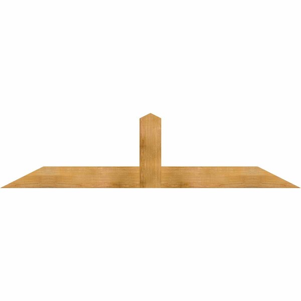 Ekena Millwork Portland Rough Sawn Timber Gable Bracket, Western Red Cedar, 84"W x 21"H x 2"D x 6"F, 6/12 Pitch GBW084X21X0206POR00RWR - main